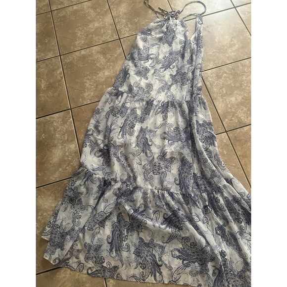 NSR M Maxi Printed Paisley Tiered Dress Lightweight - Picture 1 of 6